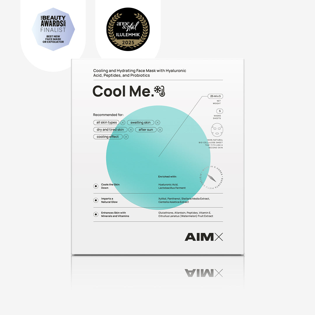 Hydrating and cooling face mask with probiotics &quot;Cool Me&quot; AIMX