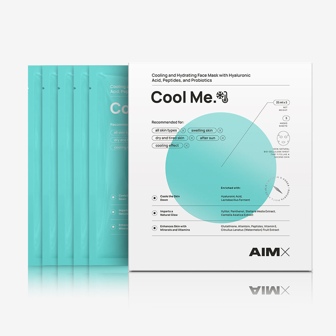 Hydrating and cooling face mask with probiotics &quot;Cool Me&quot; AIMX