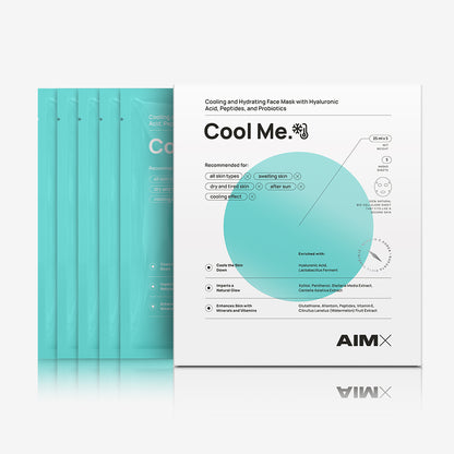 Hydrating and cooling face mask with probiotics &quot;Cool Me&quot; AIMX