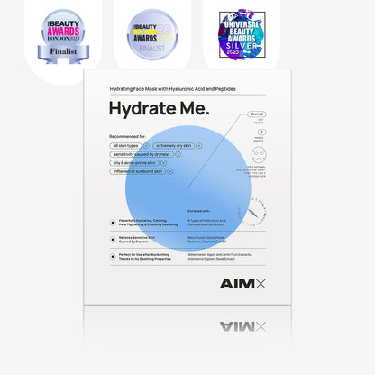 Moisturising sheet mask with peptides &quot;Hydrate Me&quot; AIMX