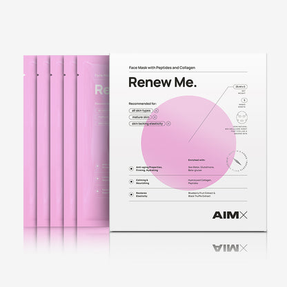 Sheet mask with peptides and collagen &quot;Renew Me&quot; AIMX